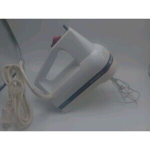 Vintage Kitchen Aid Classic Handheld Mixer Model KHM5TWH 5spd